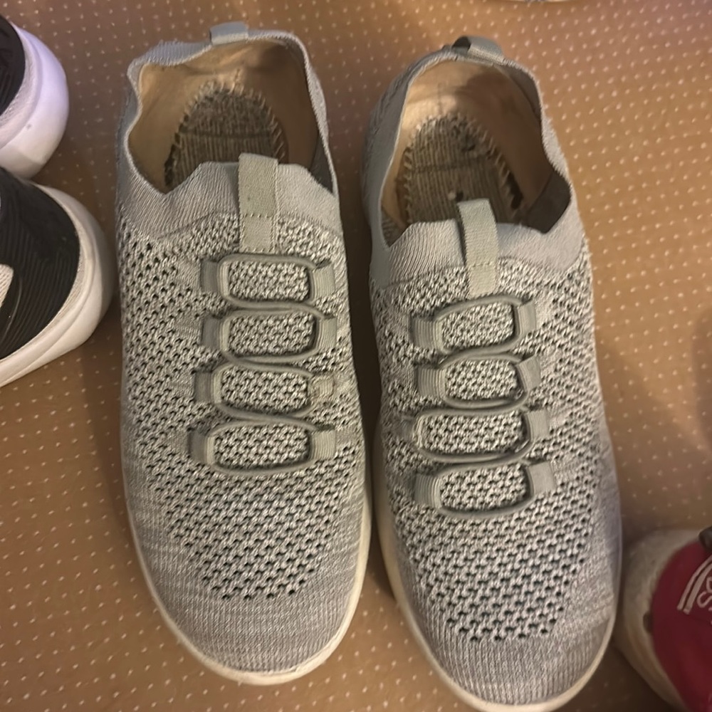 Gray shoes